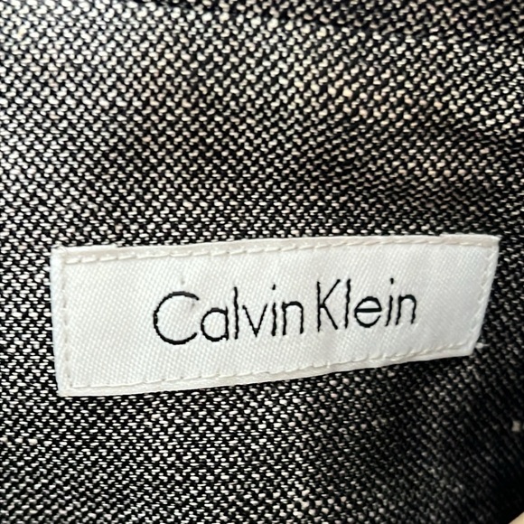 Calvin Klein Womens Lightweight Gray Jacket Button Front Pockets Like New Medium - Picture 11 of 12